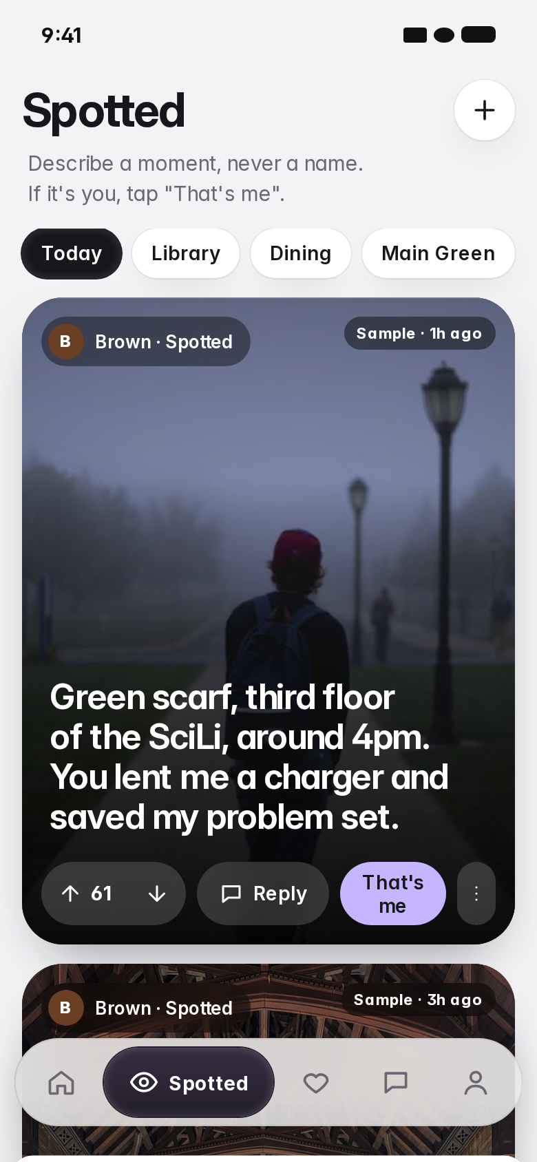 Spotted on the campus map